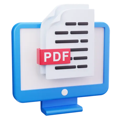 Online Pdf File  3D Icon