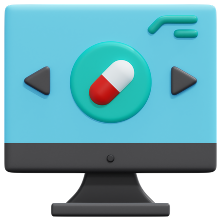 Online Pharmacy  3D Icon