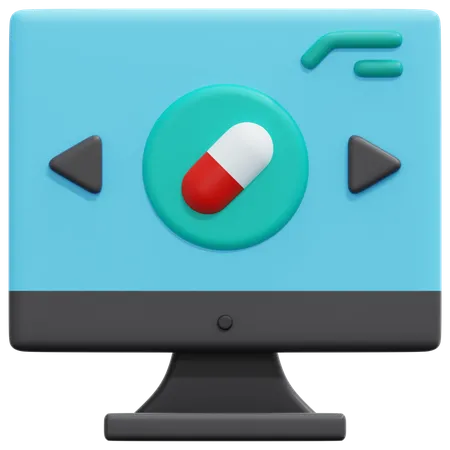 Online Pharmacy  3D Icon