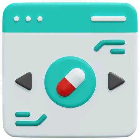 Online Pharmacy  3D Icon