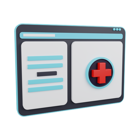 Online Pharmacy  3D Icon