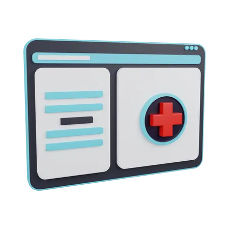 Online Pharmacy  3D Icon