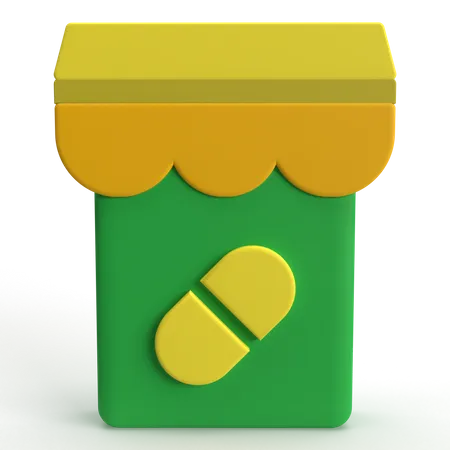 Online Pharmacy  3D Icon