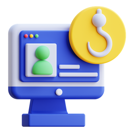 Online-Phishing  3D Icon