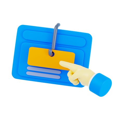 Online Phishing  3D Icon