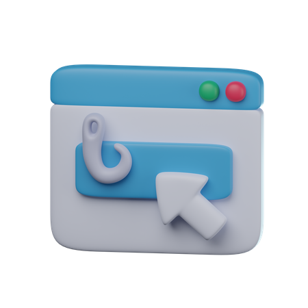 Online Phishing  3D Icon