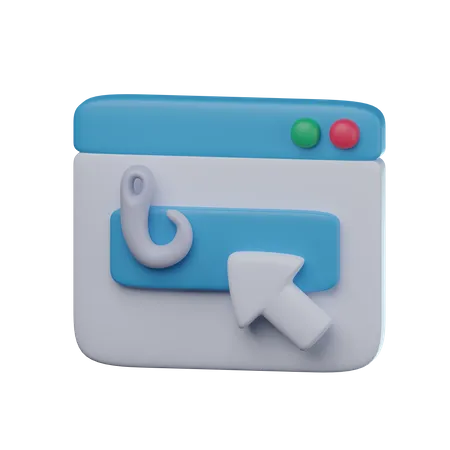 Online Phishing  3D Icon