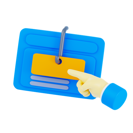 Online-Phishing  3D Icon