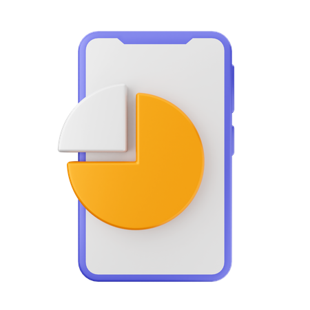 Online Pie Chart  3D Icon