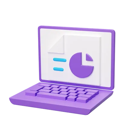 Online Pie Chart  3D Icon