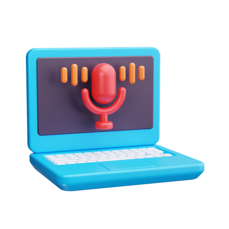 Online Podcast  3D Icon