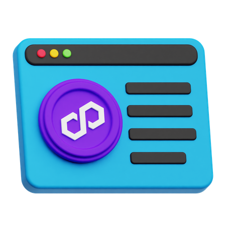 Online Polygon  3D Icon