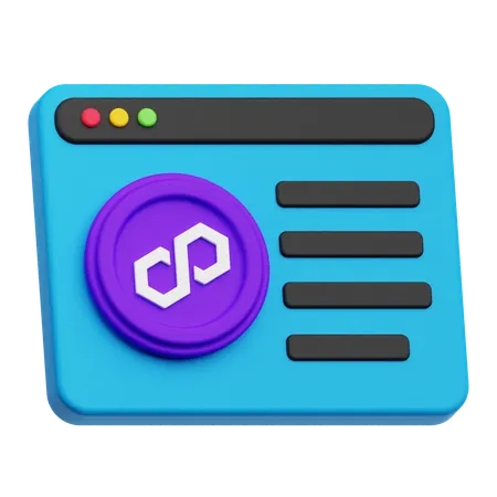 Online Polygon  3D Icon