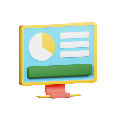 Online Presentation  3D Icon