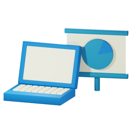 Online Presentation  3D Icon