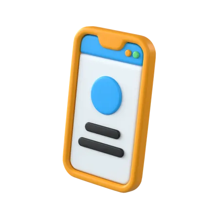 Online Profile  3D Icon