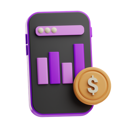 Online Profit  3D Icon