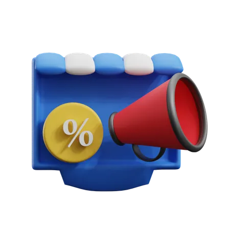 Online Promotion  3D Icon