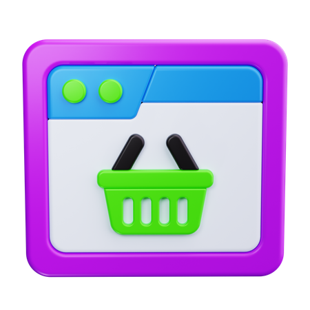 Online purchase  3D Icon