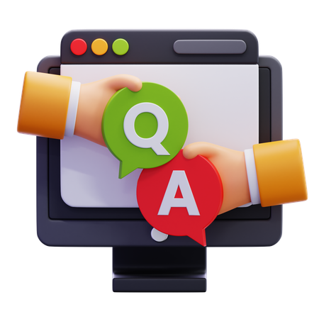 オンラインQ&A  3D Icon