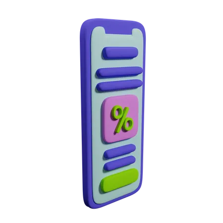 Online-Rabatt  3D Icon