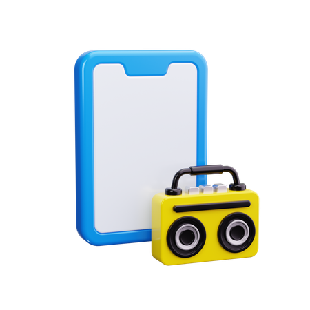 Online Radio  3D Icon