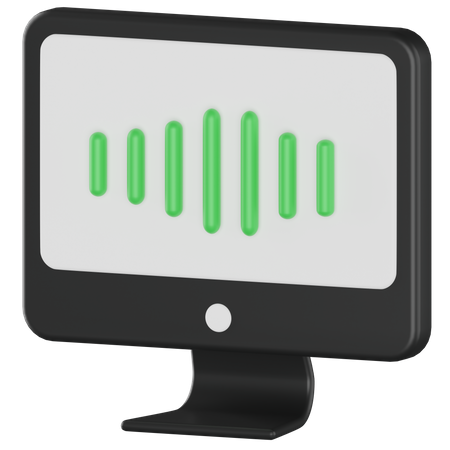 Online-Radiofrequenz  3D Icon