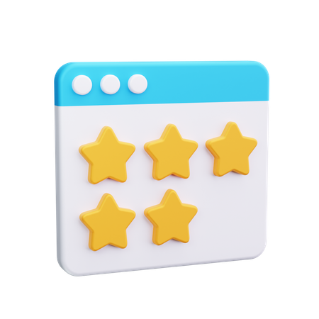 Online Rating  3D Icon