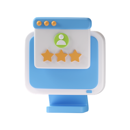 Online Rating  3D Icon