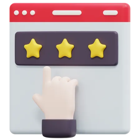 Online Rating  3D Icon