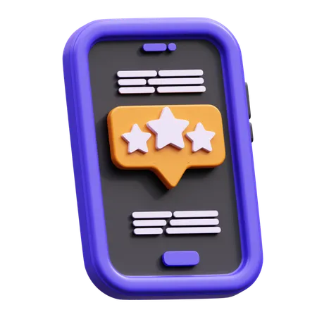 Online Rating  3D Icon