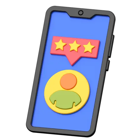 Online Rating Star  3D Icon