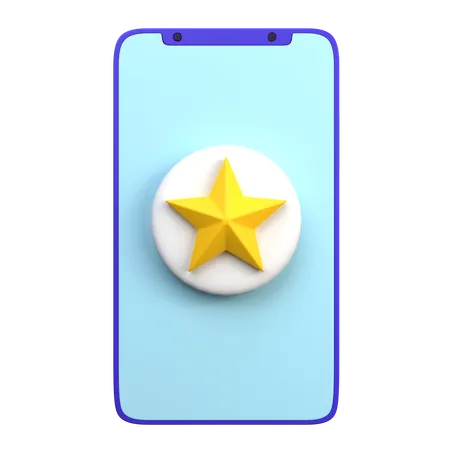 Online Rating Stars  3D Icon