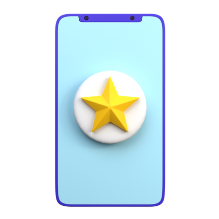 Online Rating Stars  3D Icon