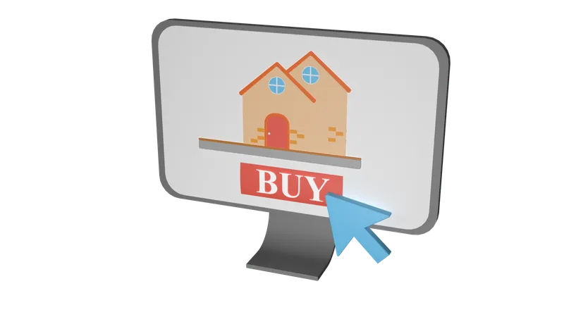 Online Real estate  3D Icon