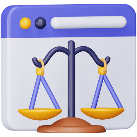 Online-Recht  3D Icon