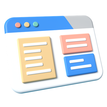 Online Report  3D Icon