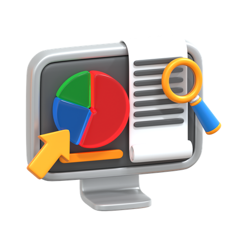 Online Research  3D Icon