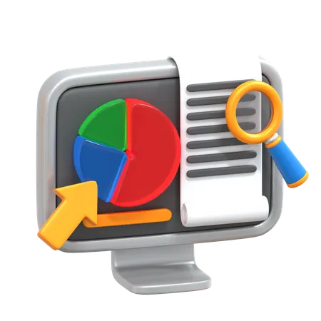 Online Research  3D Icon