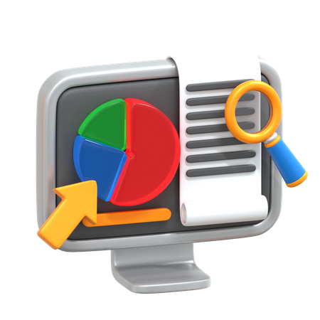 Online Research  3D Icon