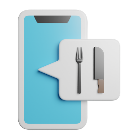 オンラインレストラン  3D Icon