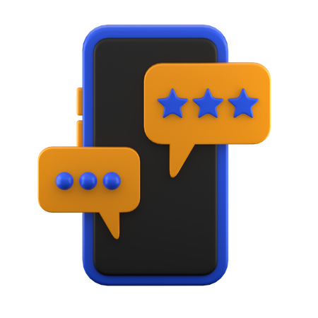 Online Review  3D Icon