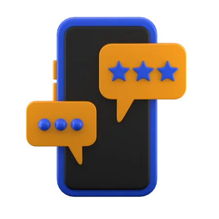 Online Review  3D Icon