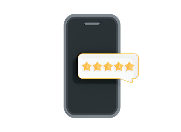 Online Review  3D Icon