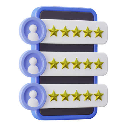Online Review  3D Icon