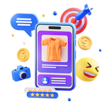 Online Reviews  3D Icon