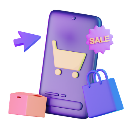 Online Sale  3D Icon