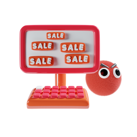 Online Sale  3D Icon