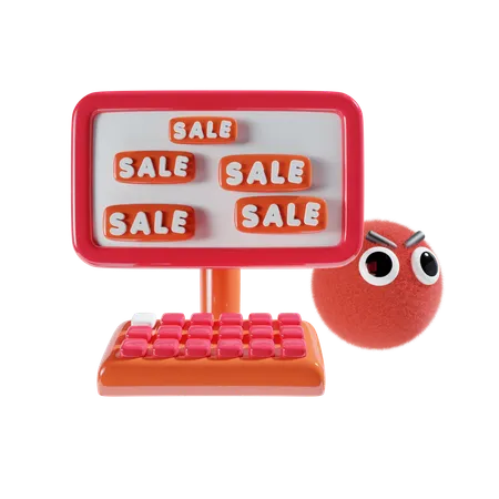 Online Sale  3D Icon