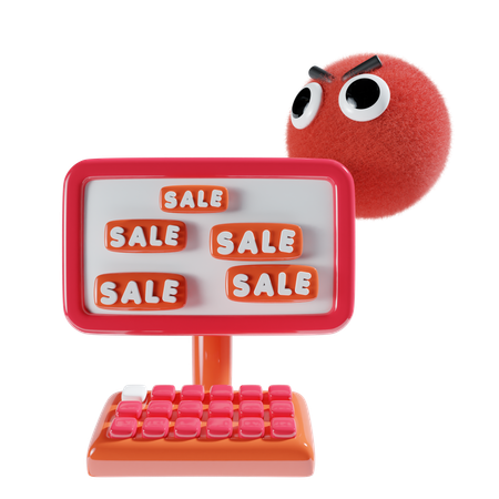 Online Sale  3D Icon